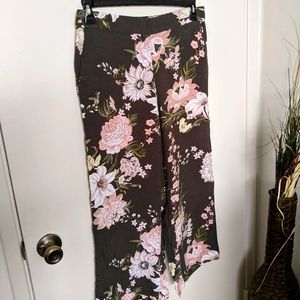 Floral flowy pants